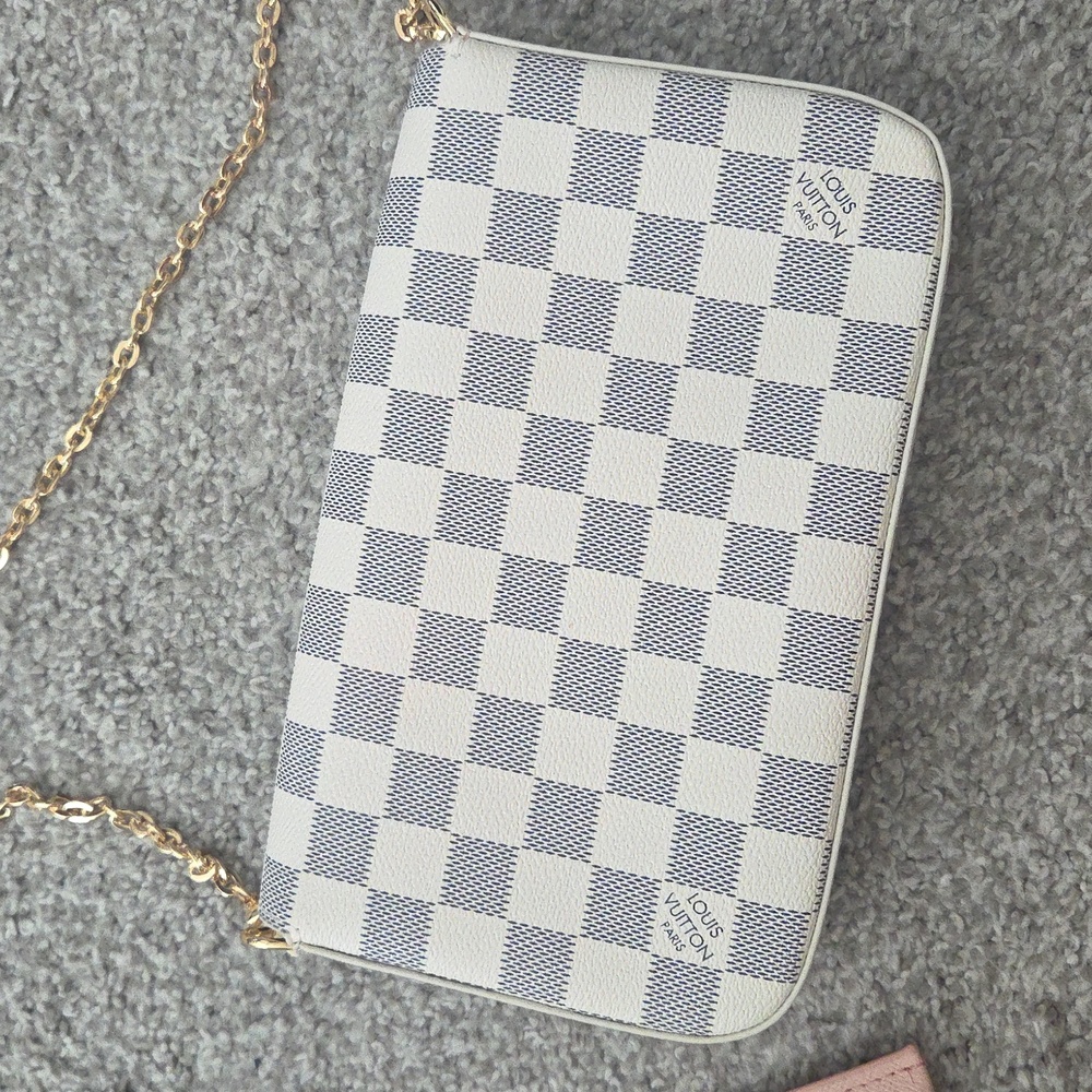 Louis Vuitton Damier Azur Crossbody Bag - White and Pink - Picture 3 of 3